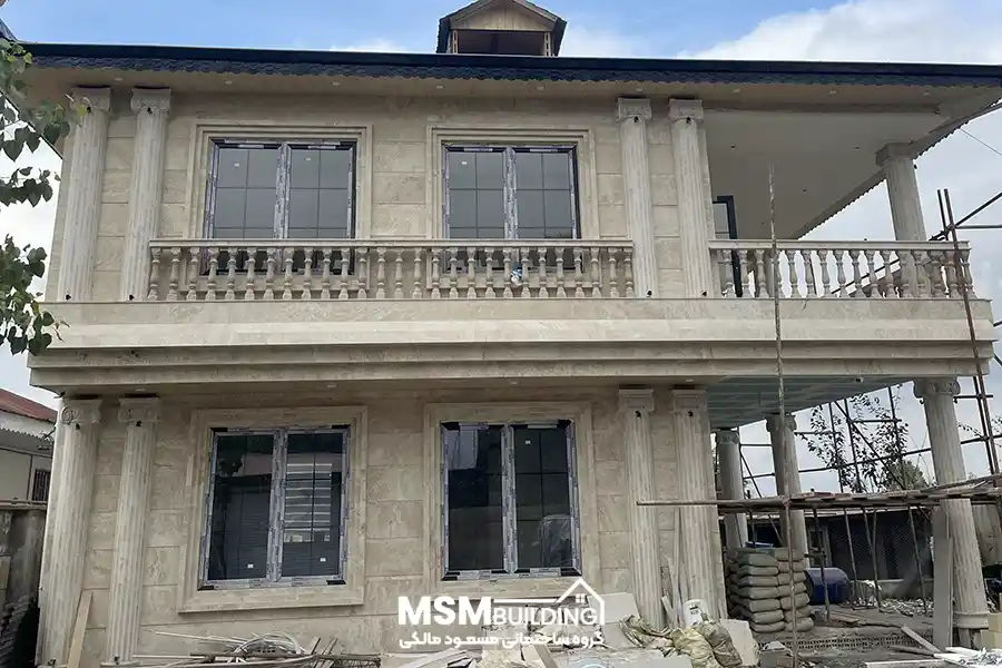 ویلا در حال ساخت