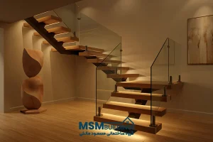 طراحی پلههای داخلی مدرن در گیلان