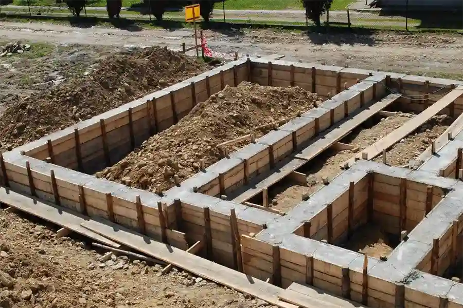 اجرای فوندانسیون برای ساخت ویلا