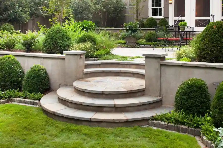 پله برای حیاط ویلا