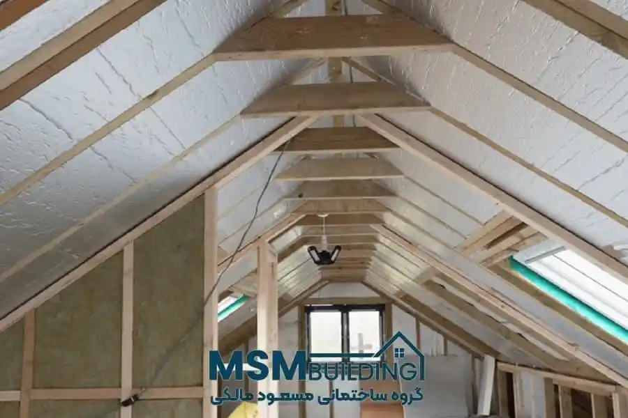 عایق کاری سقف شیروانی