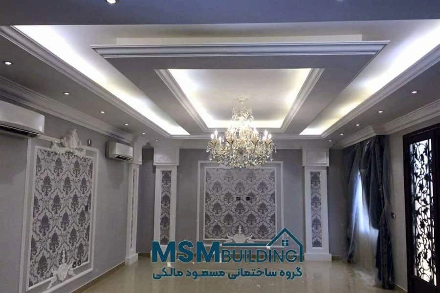 رابیتس کاری سقف پذیرایی ساده