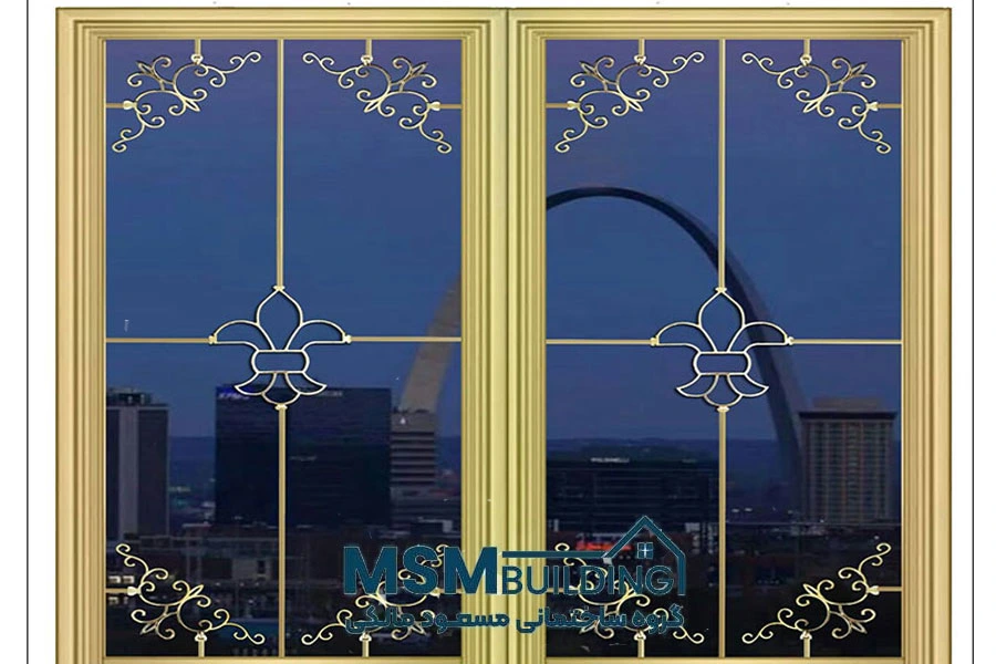 شیشه دوجداره طرح دار